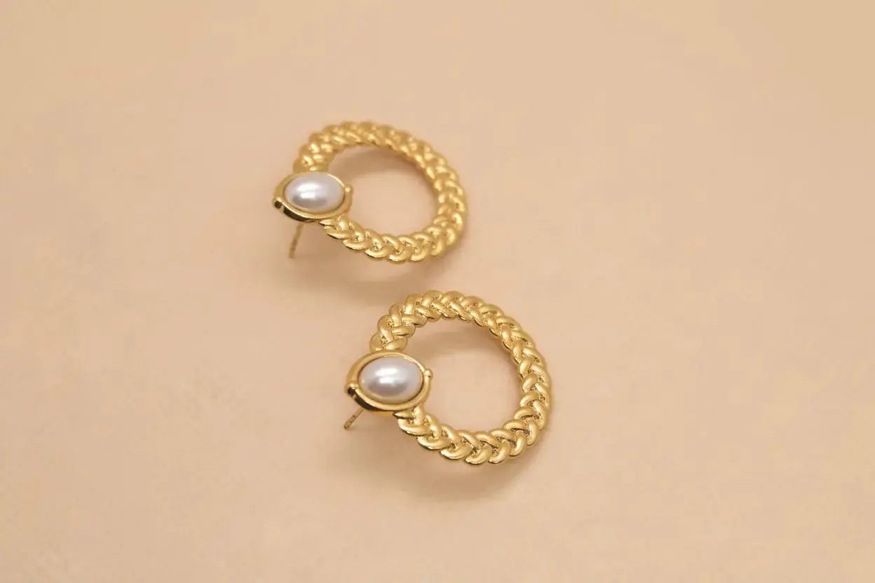 Boucles d'oreilles #Flora - bijoux en acier inoxydable Altura Acier