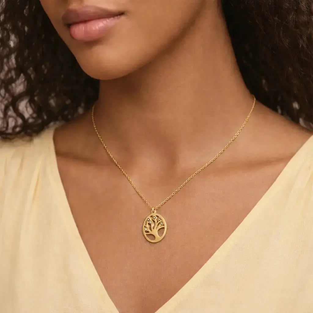 Collier #Arbre de vie - Bijoux en acier inoxydable Altura Acier