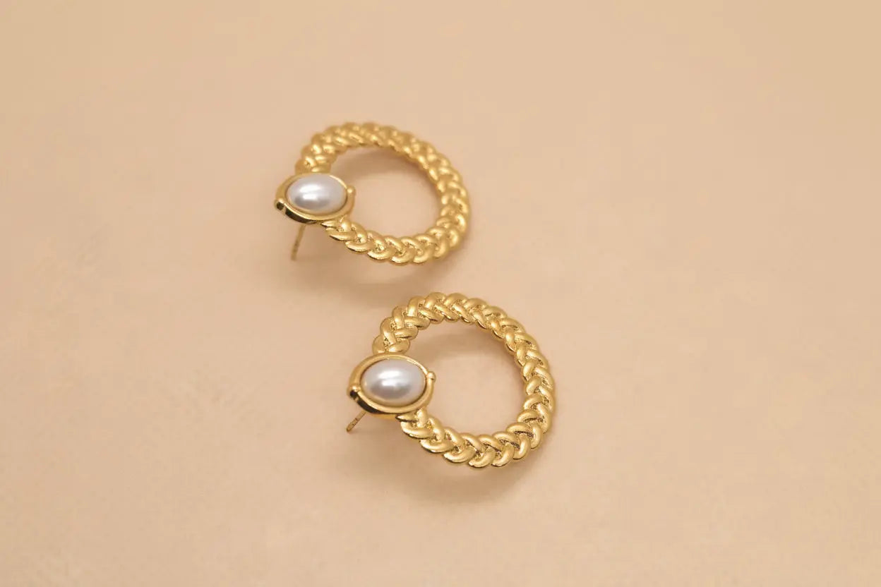 Boucles d'oreilles #Flora - bijoux en acier inoxydable Altura Acier