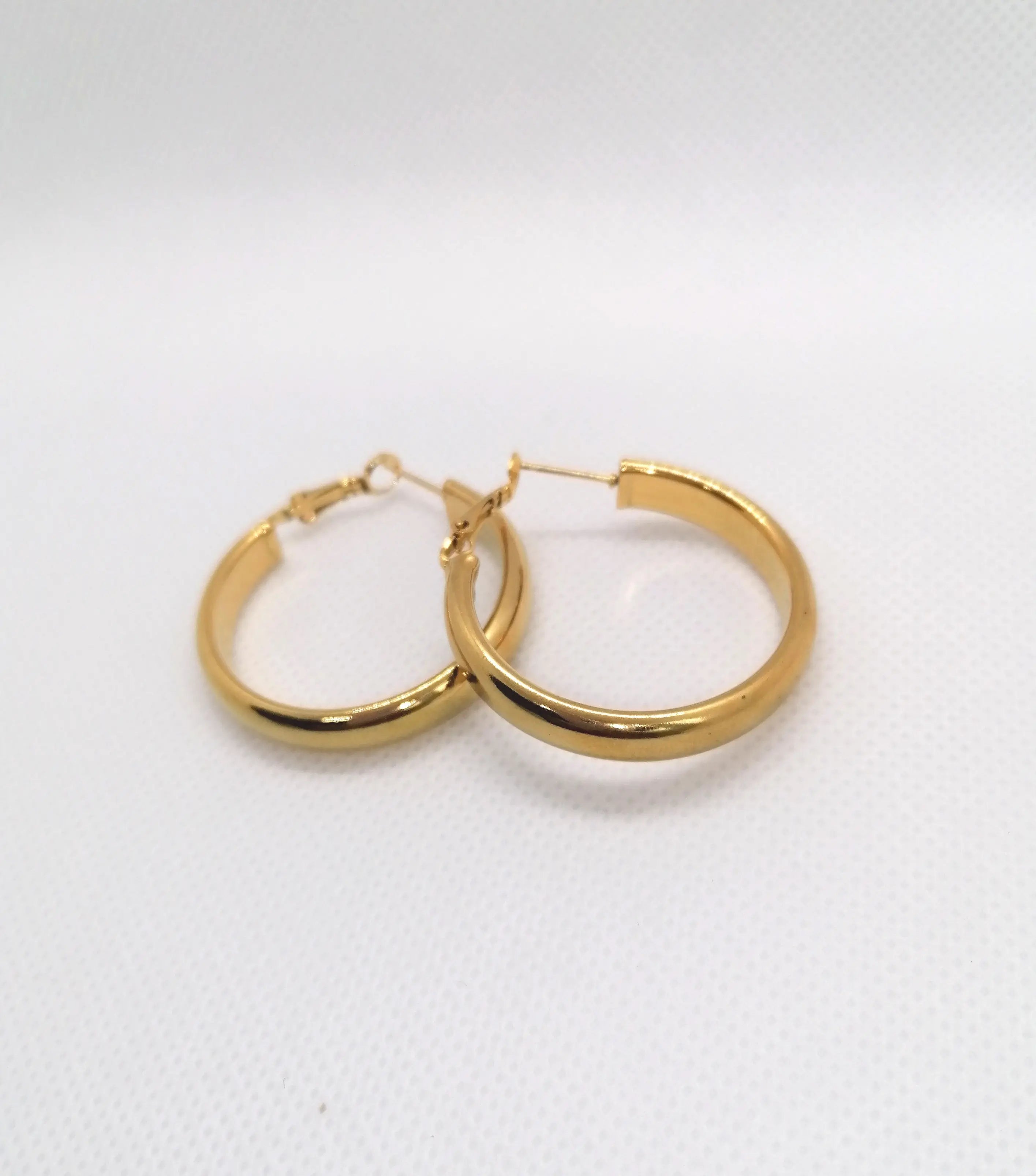 Boucles d'oreilles #Créola - Bijoux en acier inoxydable Altura Acier