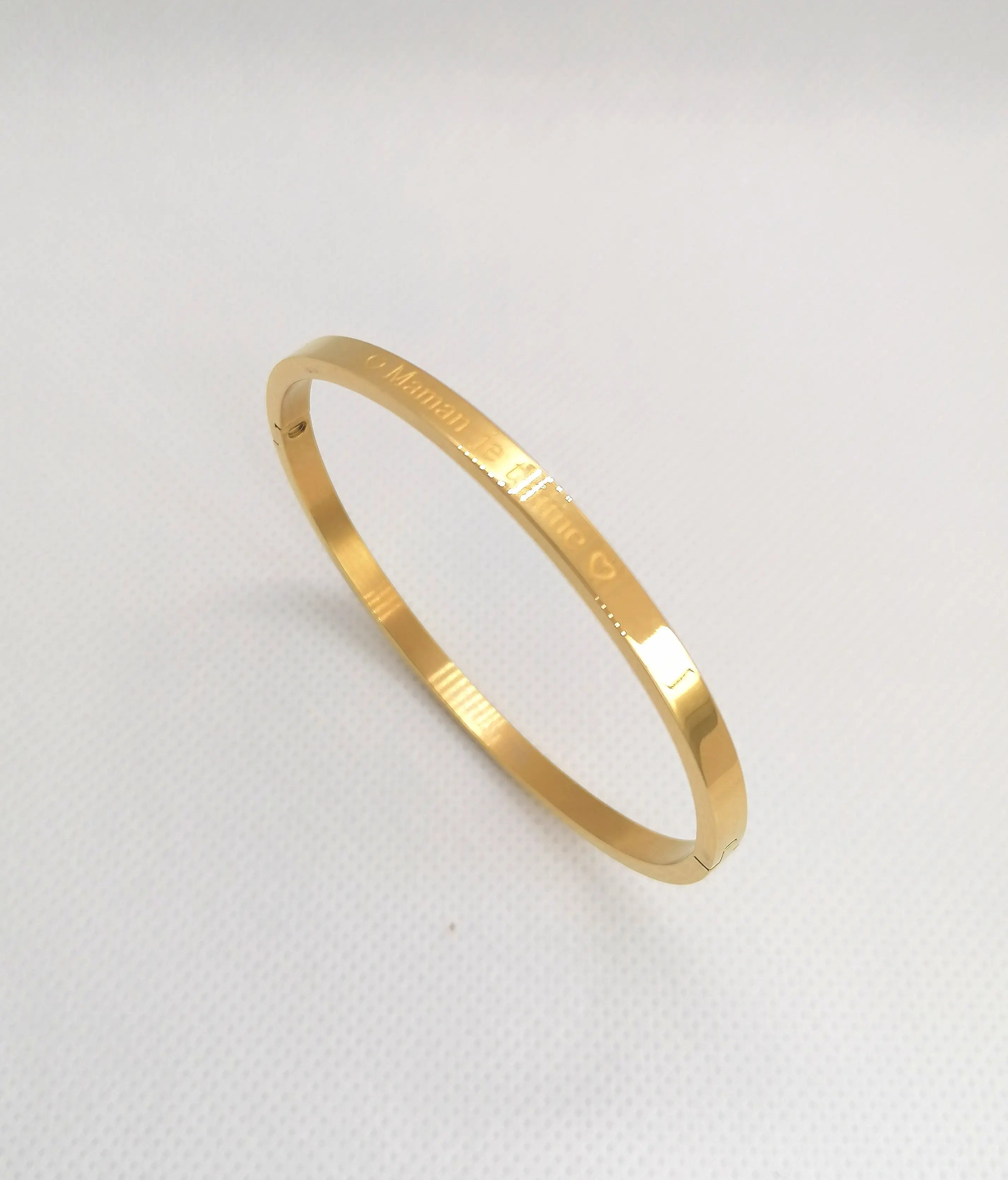 Bracelet avec message #Nora - Bijoux en acier inoxydable Altura Acier