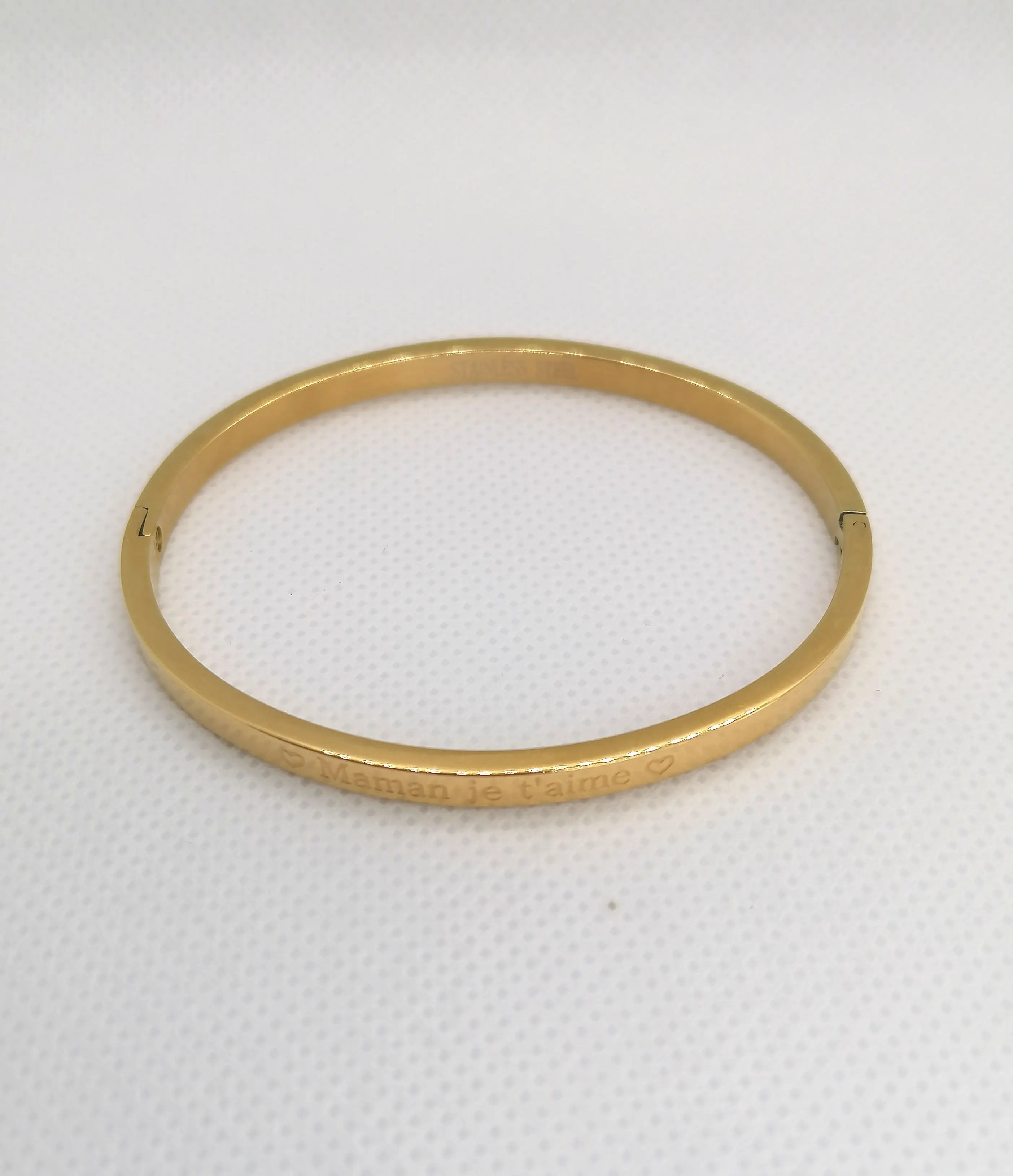 Bracelet avec message #Nora - Bijoux en acier inoxydable Altura Acier