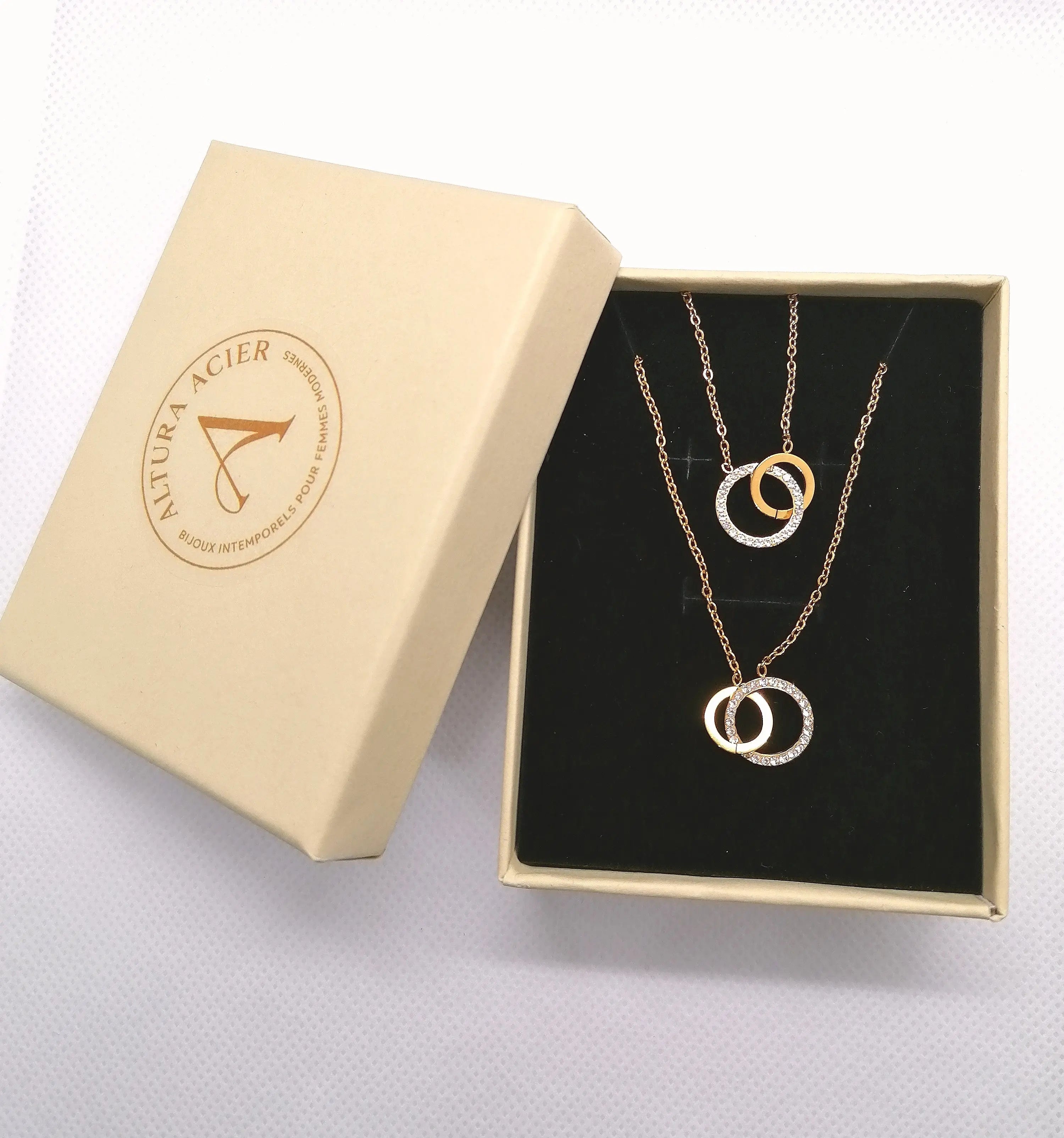 Ensemble collier + bracelet #Léa - Bijoux en acier inoxydable Altura Acier