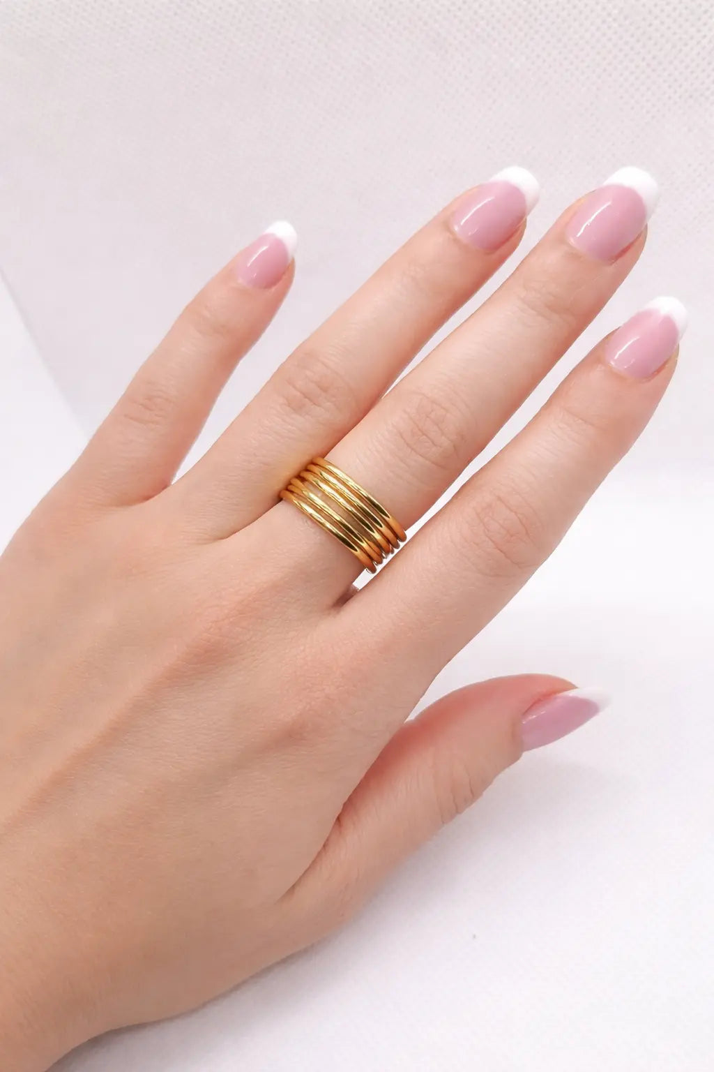 Bague ajustable #Dyna - Bijoux en acier inoxydable Altura Acier