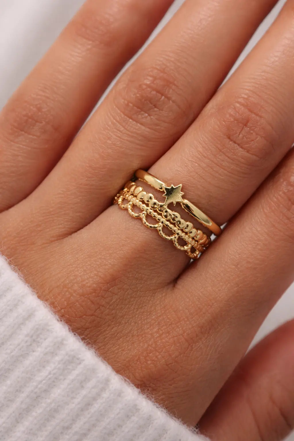 Bague ajustable #Orora - Bijoux en acier inoxydable Altura Acier