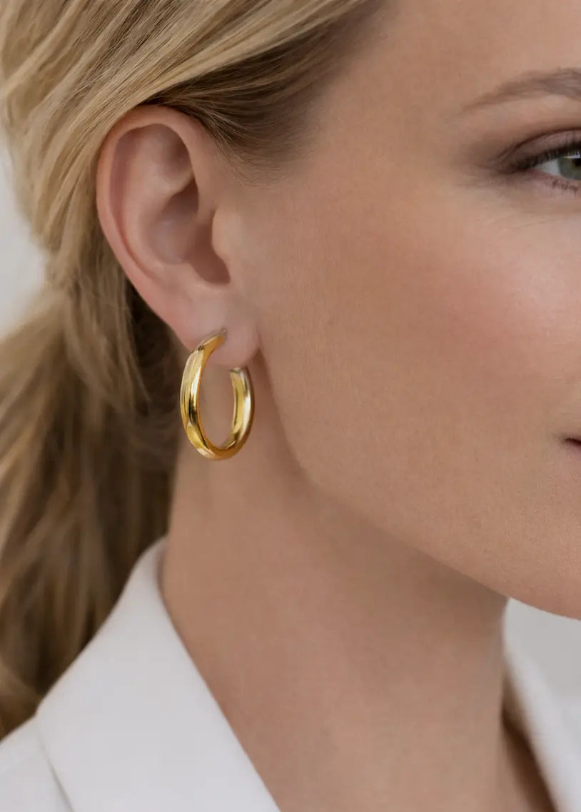 Boucles d'oreilles #Créola - Bijoux en acier inoxydable Altura Acier